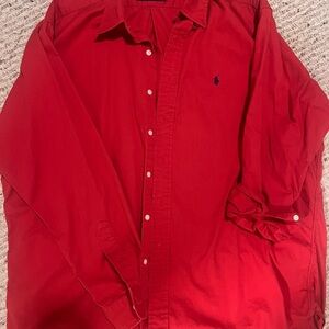 Polo by Ralph Lauren Red Button Down Shirt